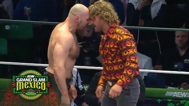 Hangman saves swerve from a death riders & young bucks attack | aew grand slam mexico, 6/18//25 Hangman saves swerve from a death riders & young bucks attack | aew grand slam mexico, 6/18//25