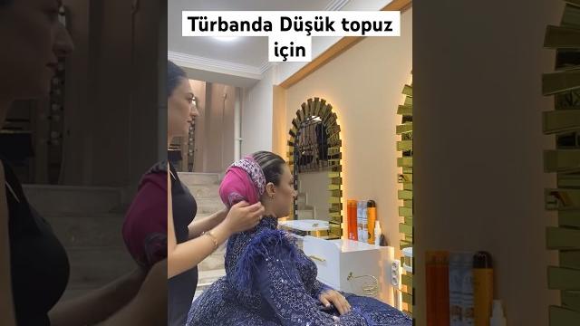 Türbanda düşük topuklarınızı birde böyle deneyin #türbantasarım#turban #kuaför #gelin Türbanda düşük topuklarınızı birde böyle deneyin #türbantasarım#turban #kuaför #gelin