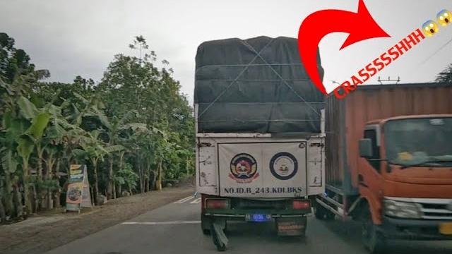 Truk vijes 02 stut hampir crash Truk vijes 02 stut hampir crash