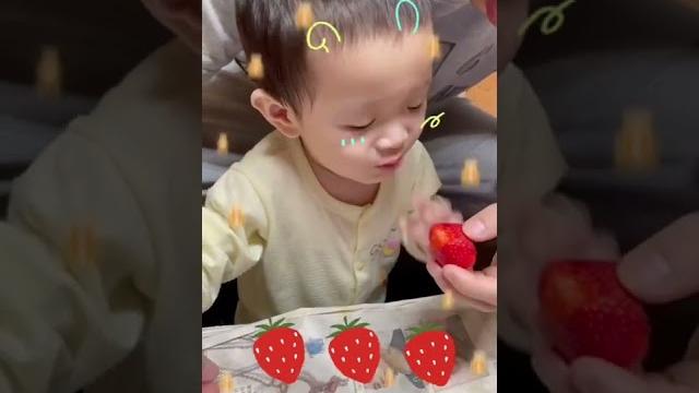 寶寶吃草莓 寶寶吃草莓