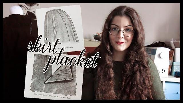 How to make a skirt placket | victorian sewing How to make a skirt placket | victorian sewing