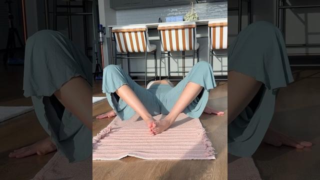 Modified bridge pose #yoga #yogapants #yogaposes #balance Modified bridge pose #yoga #yogapants #yogaposes #balance