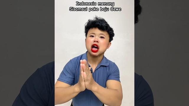 Indonesia menang si samsul pake baju cewe #ardikatamps #comedy Indonesia menang si samsul pake baju cewe #ardikatamps #comedy