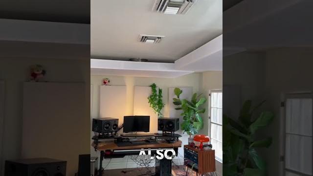 Recording studio install done with 3 of our 4” custom ultacoustic all broadband bass trap clouds! Recording studio install done with 3 of our 4” custom ultacoustic all broadband bass trap clouds!