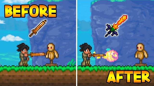 Terraria, but all weapons have a random attack... Terraria, but all weapons have a random attack...