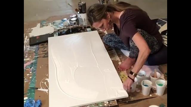 Paint with me!! fluid painting 24”x 48” Paint with me!! fluid painting 24”x 48”