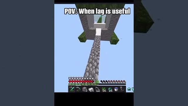 When lag is useful #minecraft When lag is useful #minecraft