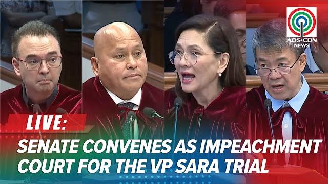 Live: senate convenes as impeachment court for the vp sara duterte trial | june 10, 2025 Live: senate convenes as impeachment court for the vp sara duterte trial | june 10, 2025