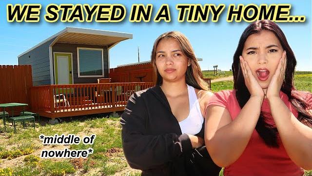 We stayed the night in a tiny home! *extremely tiny* We stayed the night in a tiny home! *extremely tiny*