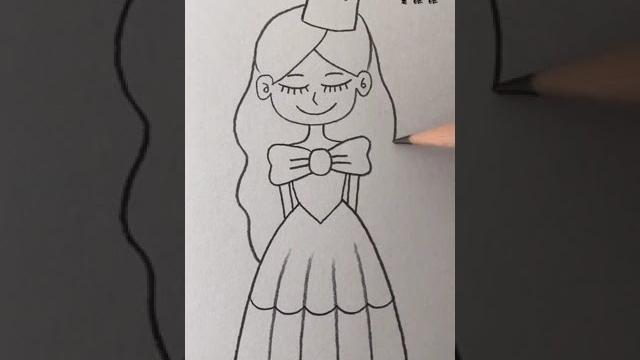 教你画公主#how to draw the princess 教你画公主#how to draw the princess