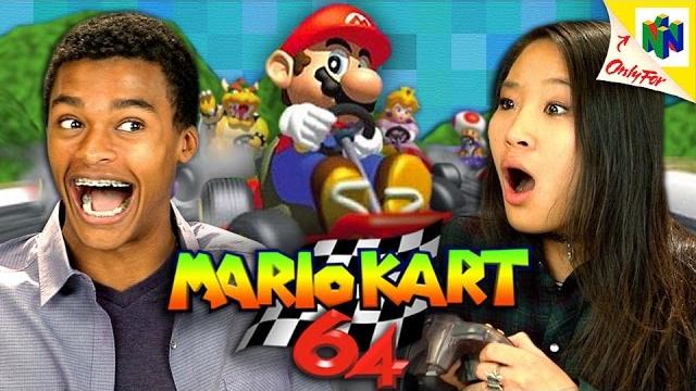 Mario kart 64 (n64) (teens react: retro gaming) Mario kart 64 (n64) (teens react: retro gaming)