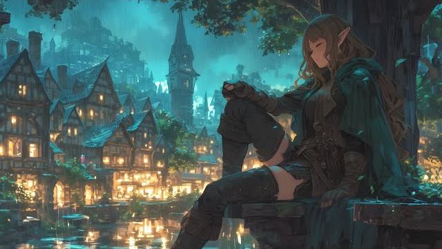 Relaxing medieval music with rain sounds - bard/tavern ambience, celtic music, fantasy medieval city Relaxing medieval music with rain sounds - bard/tavern ambience, celtic music, fantasy medieval city
