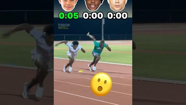 Ronaldo jr vs ishowspeed vs ronaldo - speed challenge Ronaldo jr vs ishowspeed vs ronaldo - speed challenge