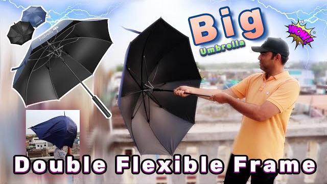 Double frame big 54 inch flexible umbrella 16 ribs | isabrella | wind storm & water proof fancy big Double frame big 54 inch flexible umbrella 16 ribs | isabrella | wind storm & water proof fancy big