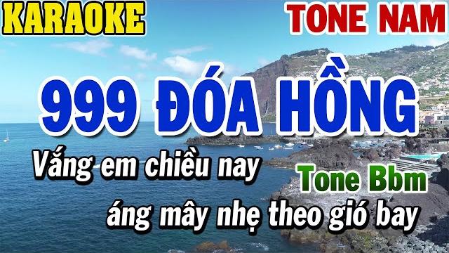 Karaoke 999 đóa hồng tone nam | karaoke beat mới | 84 Karaoke 999 đóa hồng tone nam | karaoke beat mới | 84