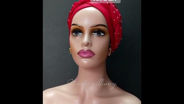 Beaded plaited turban Beaded plaited turban