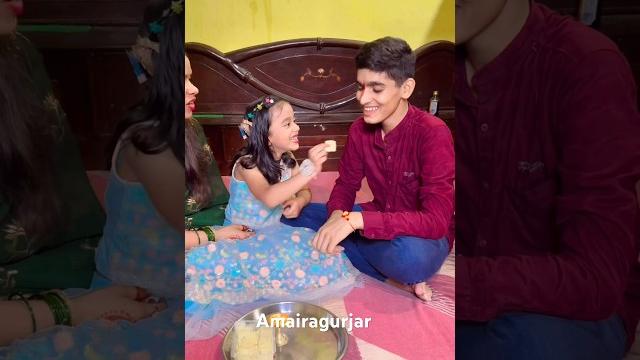 Amaira n ese manaya raksha bandhan #amairagurjar #shorts Amaira n ese manaya raksha bandhan #amairagurjar #shorts