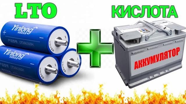 Литий титанат (lto) + кислота (акб) = Литий титанат (lto) + кислота (акб) =