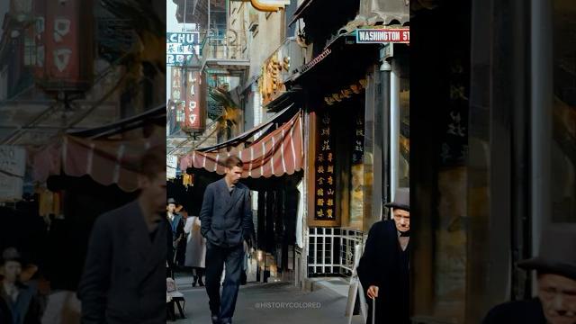 San francisco chinatown in 1944 - restored footage San francisco chinatown in 1944 - restored footage
