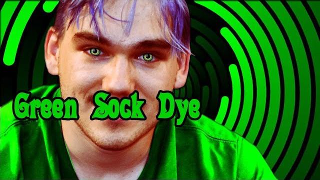 Green sock dye Green sock dye