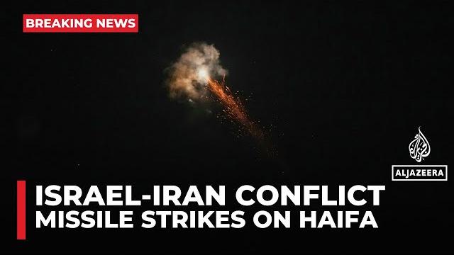 Iranian missile makes impact in israel's city of haifa Iranian missile makes impact in israel's city of haifa