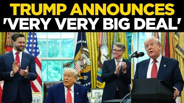 Trump live | trump's 'very very big' announcement; white house strikes first trade deal | us news Trump live | trump's 'very very big' announcement; white house strikes first trade deal | us news