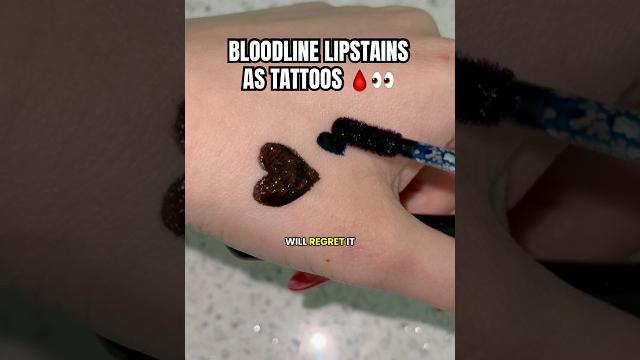 Bloodline lipstains as tattoos #lipstain #liptint #vampire #cosmetics #smallbusiness #beauty Bloodline lipstains as tattoos #lipstain #liptint #vampire #cosmetics #smallbusiness #beauty