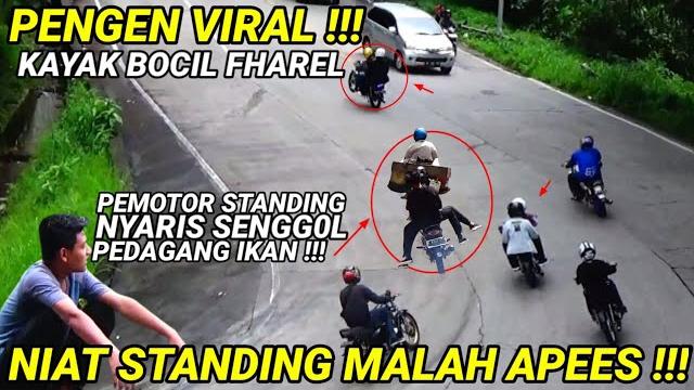 Niat pamer skill malah apess‼️pemotor nyaris seruduk motor pedagang ikan, akibat gagal standing !!! Niat pamer skill malah apess‼️pemotor nyaris seruduk motor pedagang ikan, akibat gagal standing !!!
