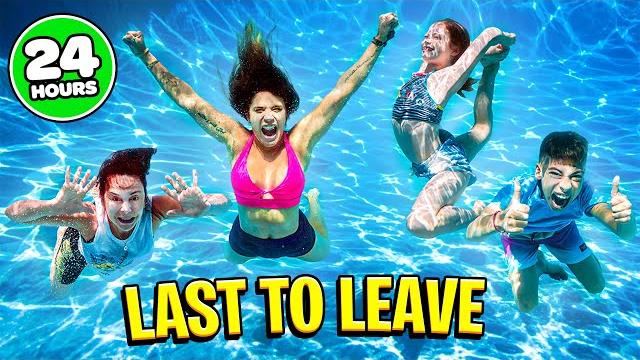 24 hour last to leave pool challenge!!! | the royalty family 24 hour last to leave pool challenge!!! | the royalty family