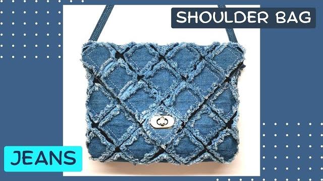 Diy - сhenille denim clutch bag (english subtitles) Diy - сhenille denim clutch bag (english subtitles)