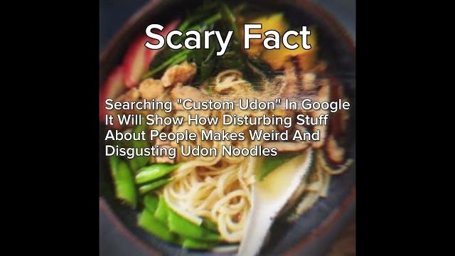 Scary fact about custom udon noodles Scary fact about custom udon noodles