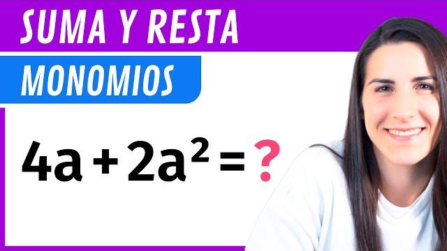 Suma y resta de monomios operaciones con monomios Suma y resta de monomios operaciones con monomios