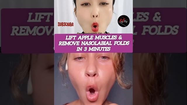 Lift apple muscles & remove nasolabial folds in 3 minutes #yoga #wrinkles #facial #facelift #shorts Lift apple muscles & remove nasolabial folds in 3 minutes #yoga #wrinkles #facial #facelift #shorts