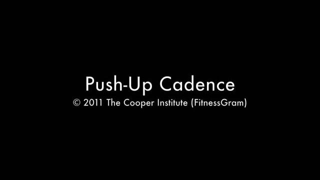Fitnessgram push up test cadence Fitnessgram push up test cadence