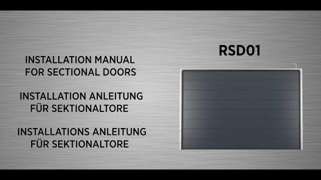 Doorhan sectional door rsd01 - installation video Doorhan sectional door rsd01 - installation video