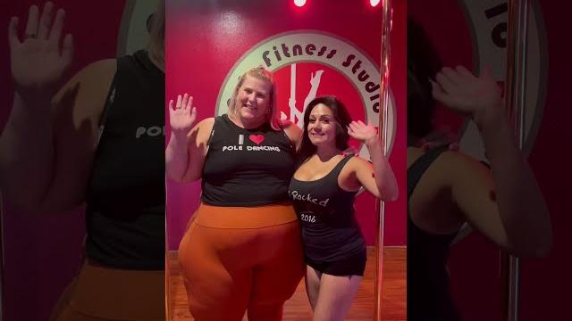 Viva las vegas- pole dance class #shorts Viva las vegas- pole dance class #shorts