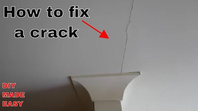 How to fix a crack in a wall or ceiling - diy How to fix a crack in a wall or ceiling - diy