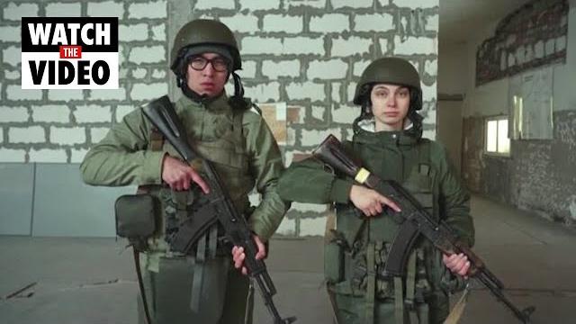 The ukrainian couples training for war against russia The ukrainian couples training for war against russia