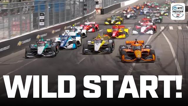 Banging wheels at the start in detroit! | indycar Banging wheels at the start in detroit! | indycar