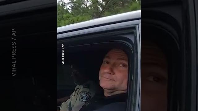 Police officer pulls over his own boss for speeding #shorts Police officer pulls over his own boss for speeding #shorts