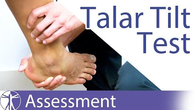 The talar tilt test | lateral ankle sprain The talar tilt test | lateral ankle sprain