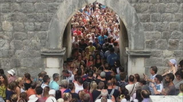 Croatian city of dubrovnik overwhelmed by mass tourism Croatian city of dubrovnik overwhelmed by mass tourism