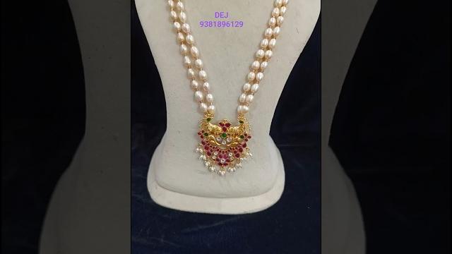 Real fresh water pearls//9381896129//#divya#realpearls#jadau#customization#replica#gold#necklace Real fresh water pearls//9381896129//#divya#realpearls#jadau#customization#replica#gold#necklace