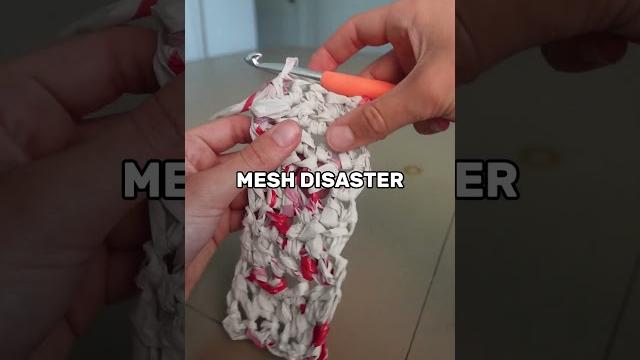 Crocheting with everything other than yarn - plastic bags Crocheting with everything other than yarn - plastic bags