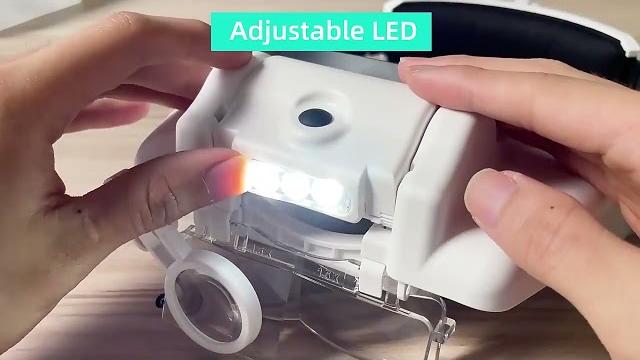 Led headband magnifier hands free magnifying glasses for jewelry loupe watch electronic repair 1 5x2 Led headband magnifier hands free magnifying glasses for jewelry loupe watch electronic repair 1 5x2