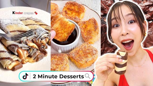 Trying 2 minute dessert recipes ⏱️ Trying 2 minute dessert recipes ⏱️
