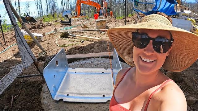 16 x 32 remote off grid cabin: foundation day! 16 x 32 remote off grid cabin: foundation day!