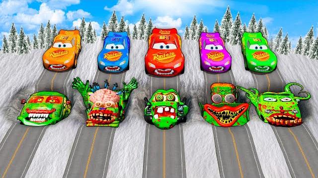 Mega pits with mcqueen and pixar cars vs big & small lightning mcqueen! beamng drive battle! Mega pits with mcqueen and pixar cars vs big & small lightning mcqueen! beamng drive battle!