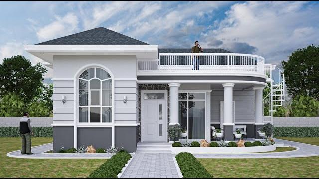 Bungalow house design - 2 bedroom - 100 sqm / 1,076 sqft. Bungalow house design - 2 bedroom - 100 sqm / 1,076 sqft.