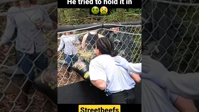 He couldn't hold it in any longer! #vomit #puke #streetbeefs #boxing #youtube #subscribe He couldn't hold it in any longer! #vomit #puke #streetbeefs #boxing #youtube #subscribe